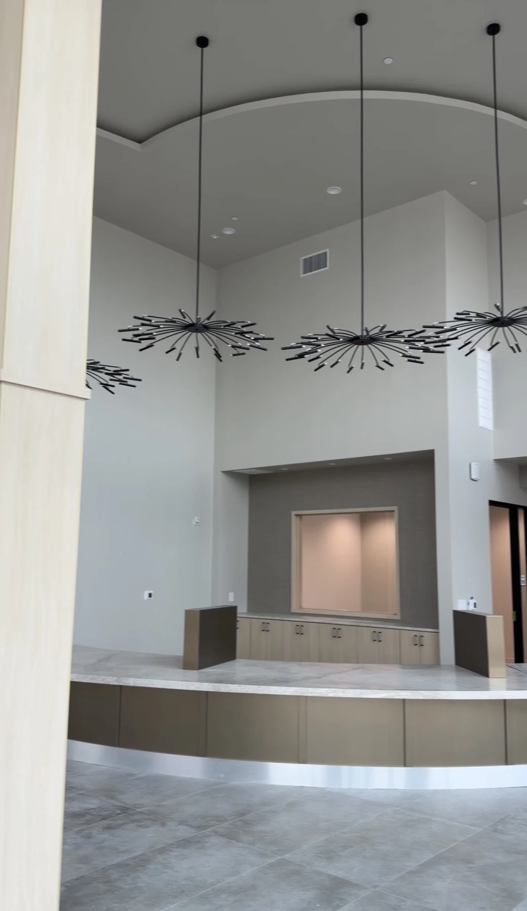 Completed lobby finish